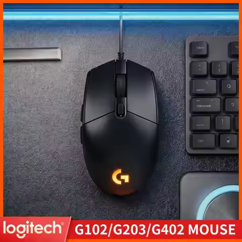 Logitech G203 LIGHTSYNC Wired Gaming Mouse Smooth Optical Tracking Custom RGB Lights Perfect For MOB