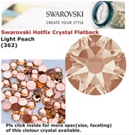 Hotfix Crystal Swarovski Elements Batu Tampal/Iron on Crystal (Light Peach 362)