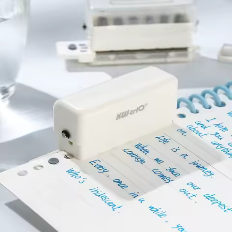 1PC perforator, 6-hole paper perforator hand-held Mini Perforator, perforated 5.5 mm aperture for a 