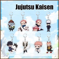 HT2 JUJUTSU KAISEN Keychain Anime Keyring 6CM Gojo Fushiguro Yuji Itadori Key Chain Double Side Gift
