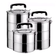 TOP Food Shelf 2,3,4,5 Layer 14CM 16CM 18CM Stainless Steel Tiffin Carrier Lunch Box Container Mangk