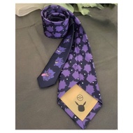 Gengar Pattern Cute Retro Purple Tie Cartoon Merchandise Costume Accessories Exchange Gifts