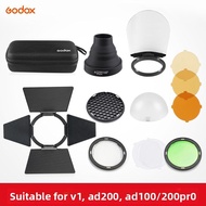 Godox | Lighting Effect Honeycomb Kit with Circular Light Head Softbox Color Filters and Storage Bag