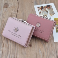 2024 Wallet Female Short Small Wallet Korean Version Student Small Coin Card Holder Fashion Folding Mini Wallet/5.18