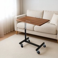 無段升降移動邊桌 靜音滑順溜冰輪×可摺疊設計 床邊桌 (台灣製)