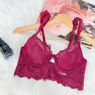 ️ Luxurious Design Lace Bra Classic Wine Red Label size: C75/34
