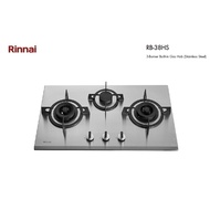 Rinnai 3-Burner Built-in Gas Hob (Stainless Steel) Gas Stove RB-38HS