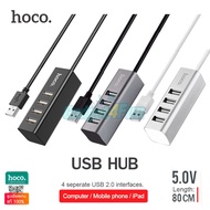 HOCO HB1 4 Port USB HUB 5.0V เพิ่มช่องเสียบ USB สายยาว 80 เซ็นติเมตร USB 2.0 สำหรับ PC และ Notebook