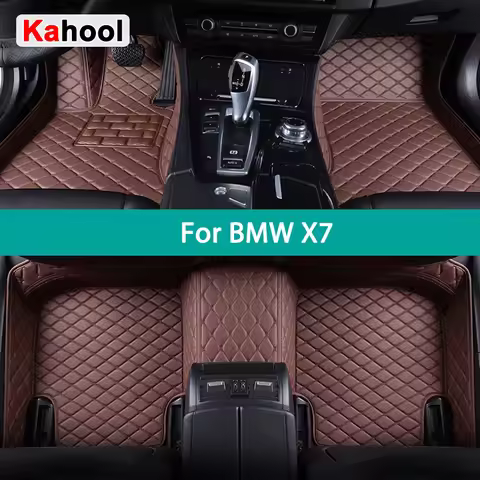 KAHOOL Custom Car Floor Mats For BMW X7 G07 Auto Carpets Foot Coche Accessorie