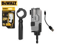 DEWALT ก้านต่อไขควงมุมฉาก 90 องศา รุ่น DWALRAFT มีไฟLED ชาร์จ TYPE-C