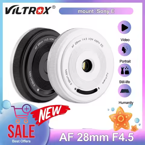 In stock Viltrox 28mm f4.5 Full Frame AutoFocus Lens for Sony FE-Mount Pancake Lens Fuji XF Fujifilm