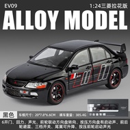 1:24 Scale Mitsubishi EVO 9 Diecast Alloy Pull Back Car Collectable Toy Gifts for Children