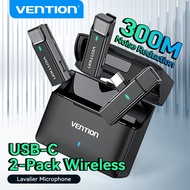 Vention  Wireless Microphone 30Hrs Last With Charging Case For Live Vlog Gopro Collar Microphone For