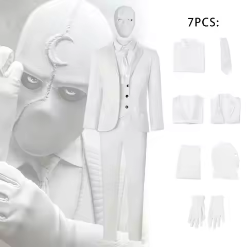 Movie Mister Mr Moon Knight Marc Spector Khonshu Cosplay Costume Halloween Adult Outfit Superhero Wh