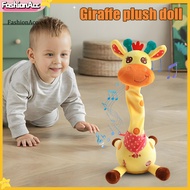 FA|  Recording Playback Giraffe Toy Educational Plush Giraffe Toy Interactive Led Musical Giraffe To