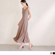 OB DESIGN ★ V-NECK SLEEVELESS A-LINE MAXI DRESS ★ 2 COLOR ★ S-XXXL SIZE ★ PLUS SIZE