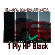 KOREA 1Ply 1 mil HP 35 Black(Darkness 65%), Car Window tinted film, 1Roll (5ft x100ft)500sqft