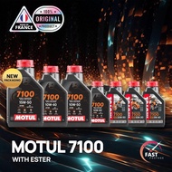 MOTUL 7100 15W50 / 10W40 / 10W50 / 10W60 / 20W50 / 10W30 / 5W40 1L - MINYAK HITAM ENJIN MOTORSIKAL (