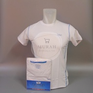 KATUN PUTIH Durban WHITE SPORT T-SHIRT ROUND NECK QUALITY COTTON DU TR 140W
