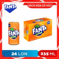 THÙNG 24 LON NƯỚC NGỌT HƯƠNG CAM FANTA 235ML