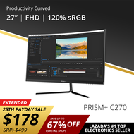 PRISM+ C270 | 27" 100Hz 1500R Curved Productivity Monitor Gaming Monitor [1920 x 1080]