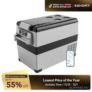 EUHOMY 12 Volt Car Refrigerator, 48 Quart(45L) Car Fridge Electric Cooler APP Control,12V Refrigerat