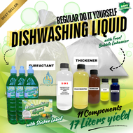 DISHWASHING LIQUID KIT DIY 17L YIELD WITH FREE STICKER LABEL WITH INSTRUCTION
