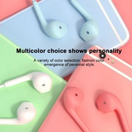Earphone Macaron Colors Wired Earphone Gaming