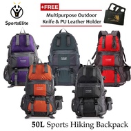 50L FreeKnight Sports Hiking Backpack Beg Besar Balik Kampung Beg besar Hiking Camping Travel Beg 50
