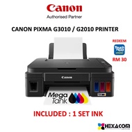 CANON PIXMA G3010 / G2010 PRINTER [ PRINT / SCAN / COPY / Wi Fi ]