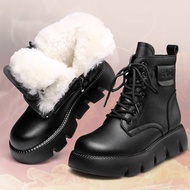 Popular Fur Integrated Snow Boots Women Winter Soft Fur Cotton Boots Thick-Soled Martin Boots Short 
