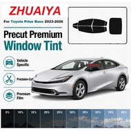 Premium Precut Nano Ceramic Tint For Toyota Prius Base 2023-2026 2Mil UV99% IR99% 5-Year Warranty