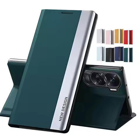 Flip Leather Phone Case For Honor 200 90 70 Lite Pro Shockproof Kickstand Plating Back Cover For Hon