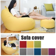 bean bag【ONSALE】cm sofa bean Stylish Bedroom Furniture Solid Color Single Bean Bag Lazy Sofa Cover (No Filling) 懒人沙发豆袋