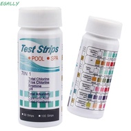 EGALLY Water Quality Test Strip, 7 in 1 High Precision Aquarium Test Strips, Professional PH Test Pa