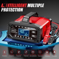 [Serenable] High Power Car Battery Maintainer Portable Fast Charger with LCD for Lead AGM GEL EFB CA