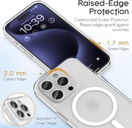 Casing Clear PC Magsafe magnetic cover for iPhone 17e 16e 17 16 15 14 13 Pro / Pro MAX / iPhone Air