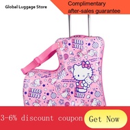 ML.SG Spot Hellokitty Kids luggage Multifuncation Can ride Scooter luggage Bag Waterproof wear-resisrant Suitcases and t