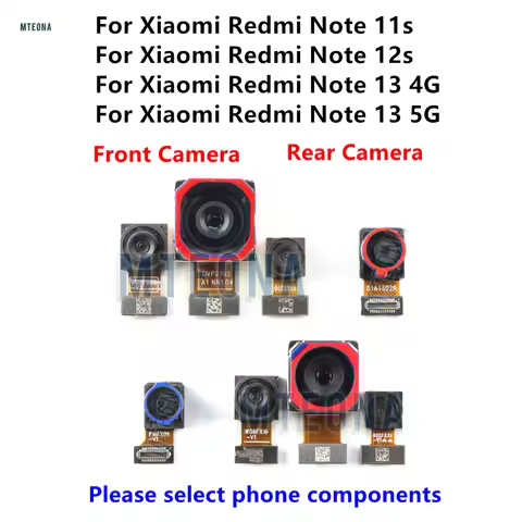 Rear Big Back Main Camera Flex For Xiaomi Redmi Note 13 4G 5G Note 11s 12s Front Facing Camera Flex 