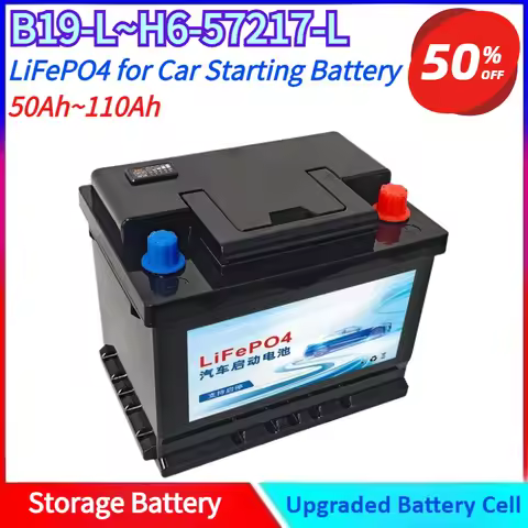 New B19-L~H9-LN6-110-L/12.8V 50Ah~110Ah Automotive LiFePO4 Starting Power Supply High-Capacity AGM S