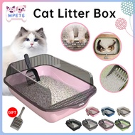 Cat Litter Box Cat toilet Supplies with Litter Shovel Removable Large Framed Cat Litter Tray Extra l