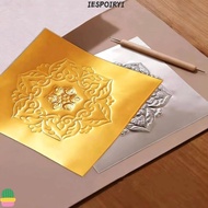 IESPOIRYI Engraving Drawing paper, Gold Foil 70 micron Thick Aluminum Foil Art Paper, making DIY Eng