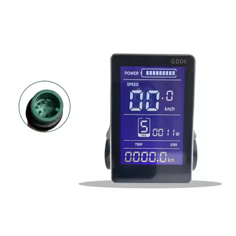 Ebike Display LCD GD06 Large Vertical Screen for JIANNUO Controller Electric Scooter Hub Motor Conve