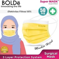 bolde surgical mask hijab kemenkes ri masker medis | headloop masker - hijau
