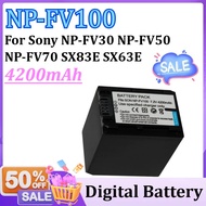 4200mAh NP FV100 NP-FV100 FV100 Batteries + Charger for Sony NP-FV30 NP-FV50 NP-FV70 SX83E SX63E FDR