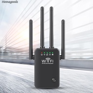 WiFi Extender Booster 2.4 GHz 300Mbps Easy Setup 4 Antenna Long Range for Home [homegoods.sg]