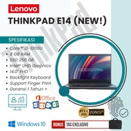 Lenovo Thinkpad E14 laptop Baru core I3-10110u - Ram 8gb Sssd 256gb In