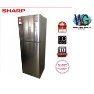 Sharp SJ325MSS 320L 2 Doors Fridge Refrigerator Peti Sejuk