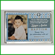 ❃ ◭  Acrylic Ref Magnet Giveaways Souvenir Birthday Christening Baptism Debut