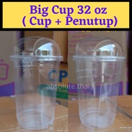 ❗500 Pcs❗Big Cup 32oz Dome Lid / BOBA Cup 32oz / Betta Cup / Cup Ikan Laga / Nursery Cup